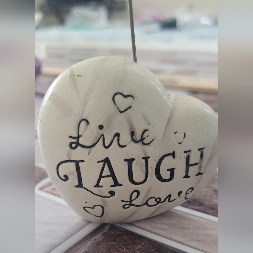 Heart-Shaped Decorative Ornament - Cream